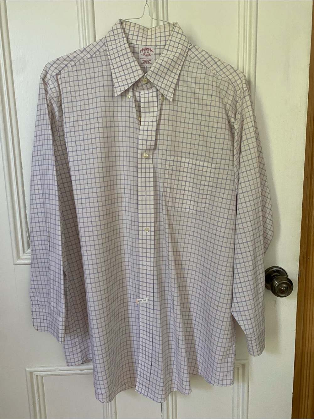 Brooks Brothers Men's Lavender Check Dress Shirt
